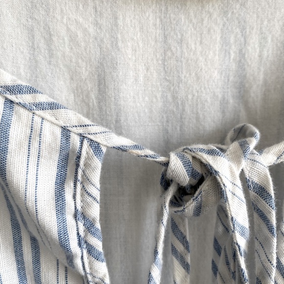 Wayward Fancies Eshakti Cotton Linen Midi Dress with Eyelet Details & Tassels - Picture 6 of 8